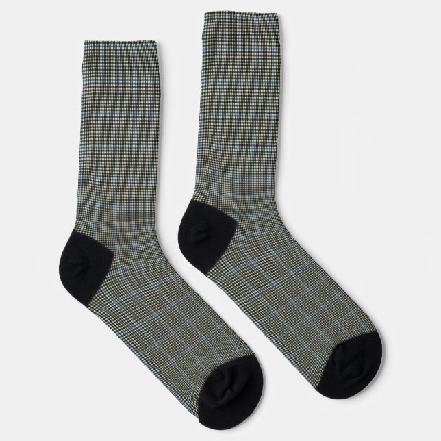 Calcetines Buccleuch Blue Chek Original Escocia Tartán (Derecha)
