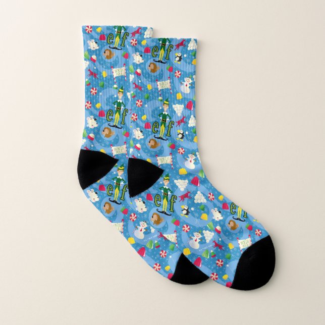 Calcetines Buddy the Elf Personalizado Pattern (Par)