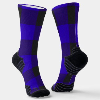 Calcetines Buffalo Plaid Royal Blue Check