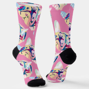 Calcetines Bulldogs Franceses Coloridos – Personalizables Art