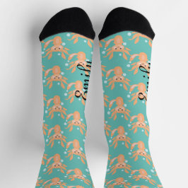 Calcetines Burbujas Subacuáticas de Ajolote Adorable Nombre