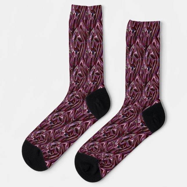 Calcetines burgundy chrome (Izquierda)