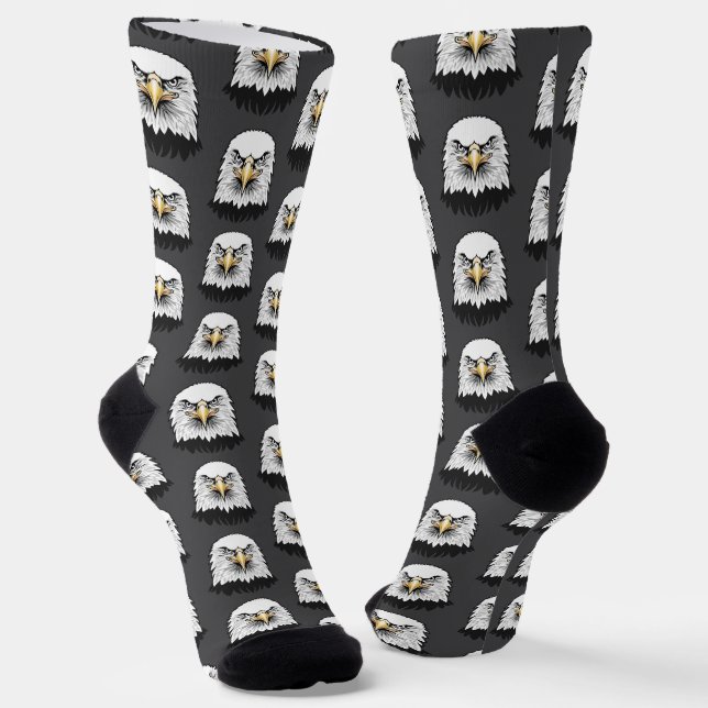 Calcetines Cabeza de águila calva (Angular)