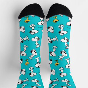 Calcetines Cacahuetes   Patrón Snoopy & Gafas de sol