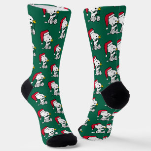 Calcetines Cacahuetes   Regalo Snoopy Santa & Woodstock