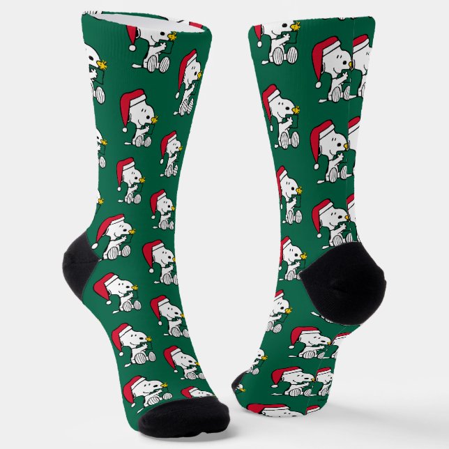 Calcetines Cacahuetes | Regalo Snoopy Santa & Woodstock (Angular)
