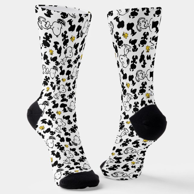 Calcetines Cacahuetes | Snoopy & Woodstock Shadow Pattern (Angular)