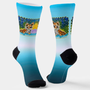 Calcetines Cachorro de Tigre "Arte de Niños"