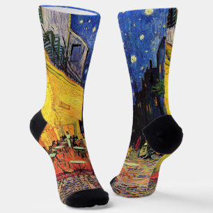 Calcetines Cafe Terrace de noche por Vincent van Gogh