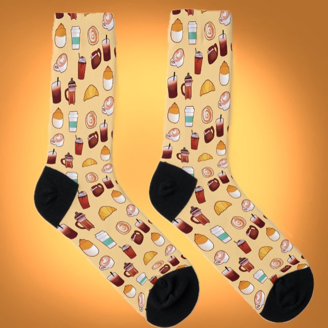 Calcetines Café Y Pasteles Clásicos Deliciosos (Subido por el creador)