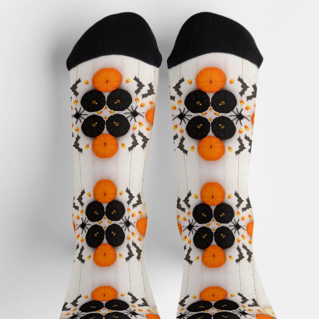 Calcetines Calabaza de Halloween (Arriba)