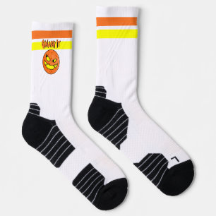 Calcetines Calabaza de Pickleball Jack O'Lantern Rompe Lo Hal