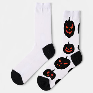 Calcetines Calabaza feliz de Halloween