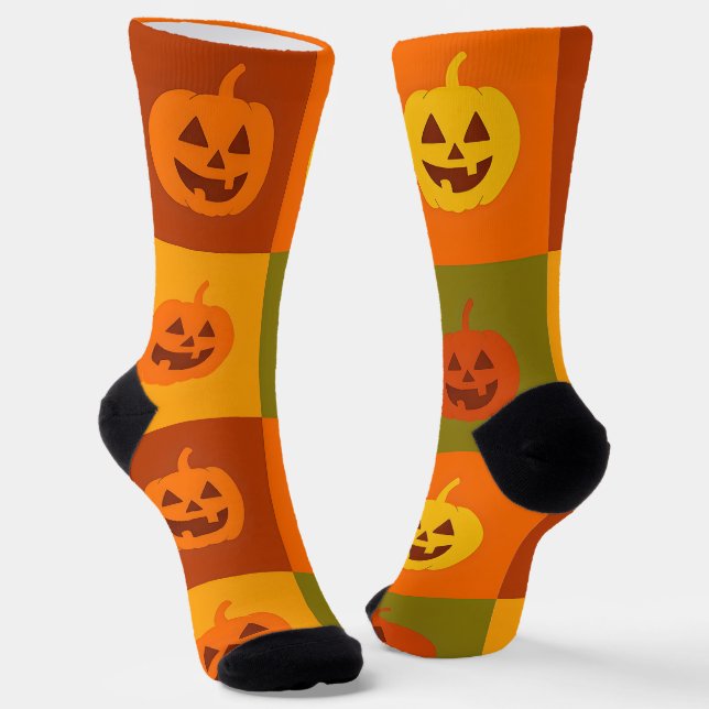 Calcetines Calabazas Felices (Angular)
