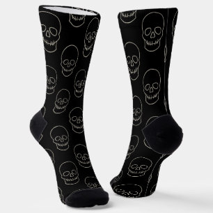 Calcetines Calavera - Bat Black and Bone