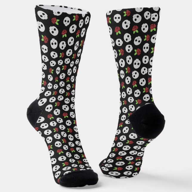 Calcetines Calaveras y Rosas (Angular)