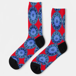 Calcetines Calendario de astrología del signo solar Zodiac Th