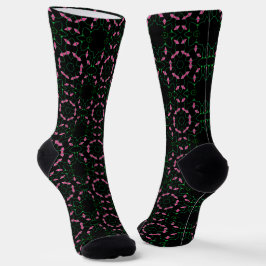 Calcetines Calidoscopio de Esmeralda y Rosa