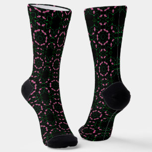 Calcetines Calidoscopio de Esmeralda y Rosa