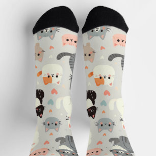 Calcetines Calzoncillos de patrón de gato de Personalizado ci