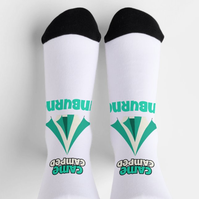 Calcetines Came Camped Sunburned Desert Camping (Arriba)