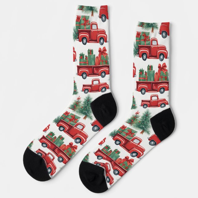 Calcetines Camiones zócalos para navidades (Izquierda)