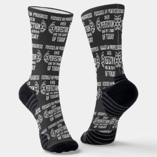 Calcetines Camiseta de gimnasio de motivación de fitness enfo