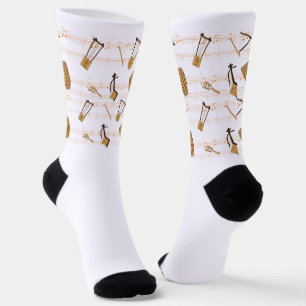 Calcetines Camiseta de instrumentos musicales etíopes