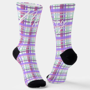 Calcetines Camiseta de Navidad Moderna de Algodón de Azúcar a