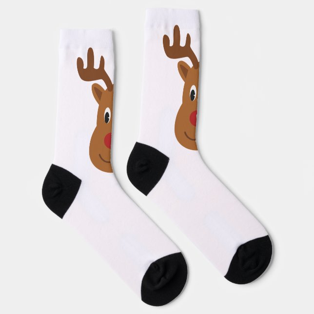 Calcetines Camiseta de Navidades de renos (Derecha)