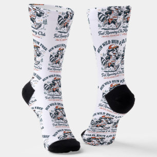 Calcetines Camiseta del Club de Trail Running 'Run Wild Run F