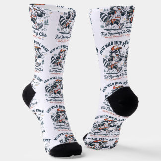Calcetines Camiseta del Club de Trail Running 'Run Wild Run F
