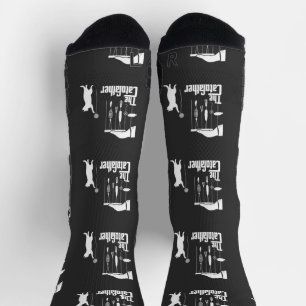 Calcetines Camiseta gráfica divertida de parodia de gato mafi
