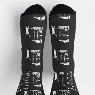 Calcetines Camiseta gráfica divertida parodia de gato de la m