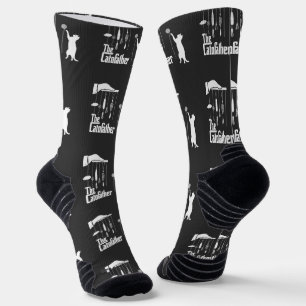 Calcetines Camiseta gráfica divertida parodia de gato mafioso