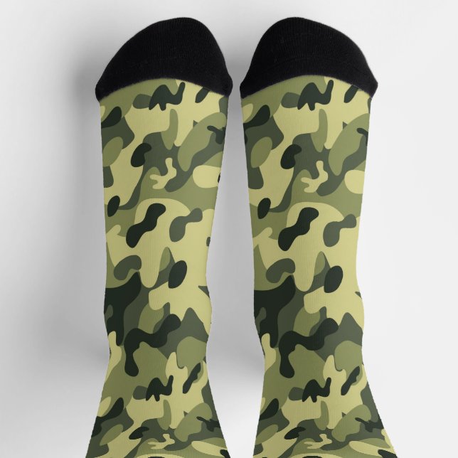 Calcetines Camo verde (Arriba)