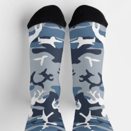 Calcetines Camuflaje azul de nieve en invierno, ejército