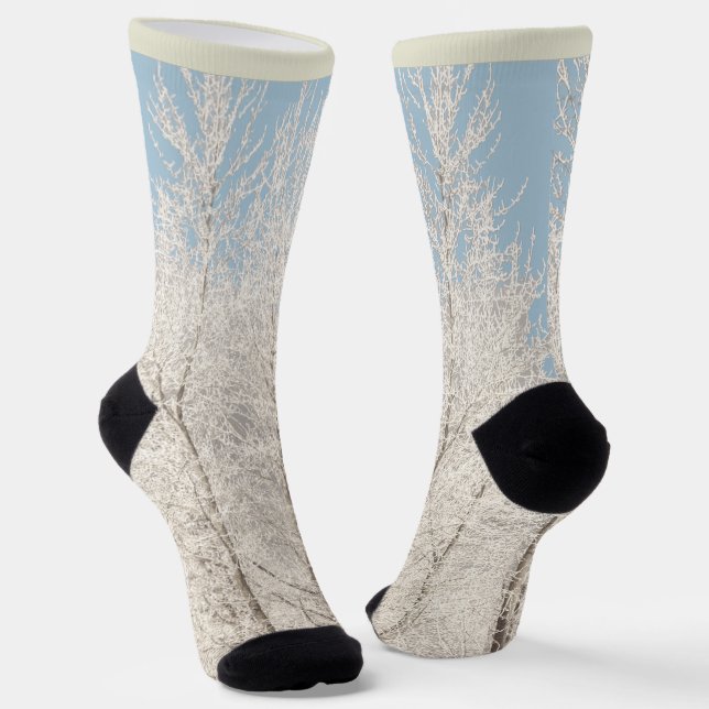 Calcetines Camuflaje de Nieve de Bosque de Inviern (Angular)