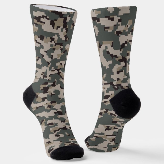 Calcetines Camuflaje digital militar del ejército de EE. UU.  (Angular)