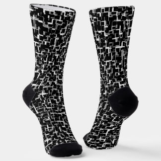 Calcetines Camuflaje digital negro blanco Patrón