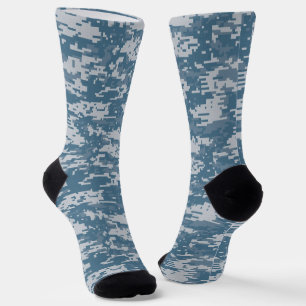 Calcetines Camuflaje militar azul de la Marina de Camo Digita