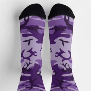 Calcetines Camuflaje morado, ejército