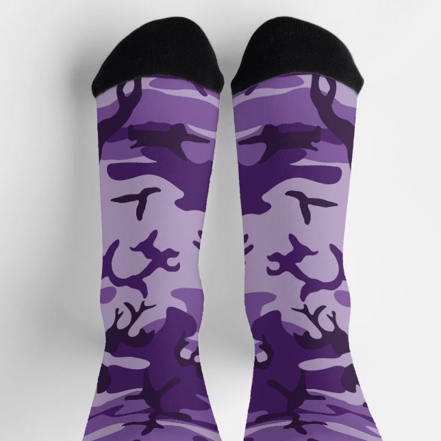 Calcetines Camuflaje morado, ejército (Arriba)