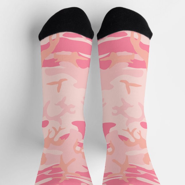 Calcetines Camuflaje rosa, ejército, ejército (Arriba)