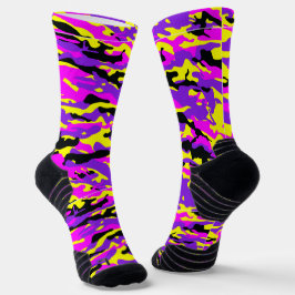 Calcetines Camuflaje salvaje morado