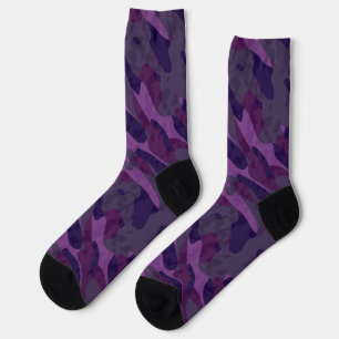 Calcetines camuflaje tonos de púrpura
