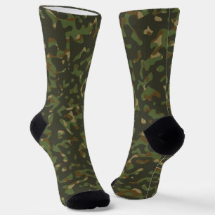 Calcetines Camuflaje Verde Marrón Beige Caqui de Combate