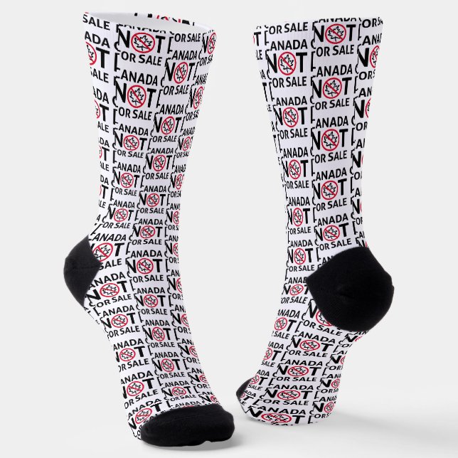 Calcetines Canadá no está a la venta Orgullosamente canadiens (Angular)