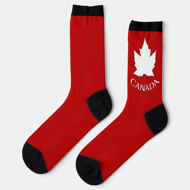 Calcetines Canada Socks Canada Souvenir Socks Customize (Izquierda)
