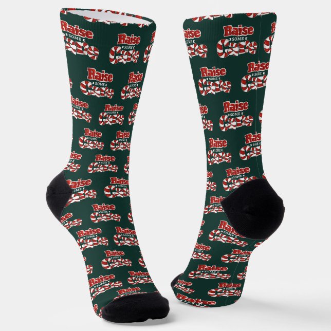 Calcetines Candy Cane Puns Christmas Holidays Novelty (Angular)